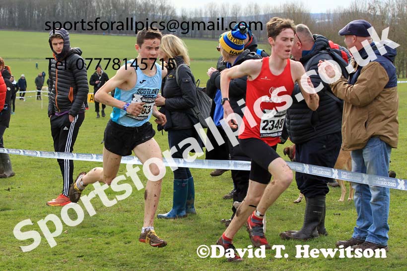 Mens Under-17s 2023 UK CAU Inter Counties Cross Country Champs, Prestwold Hall, Loughborough. Photo: David T. Hewitson/Sports for All Pics